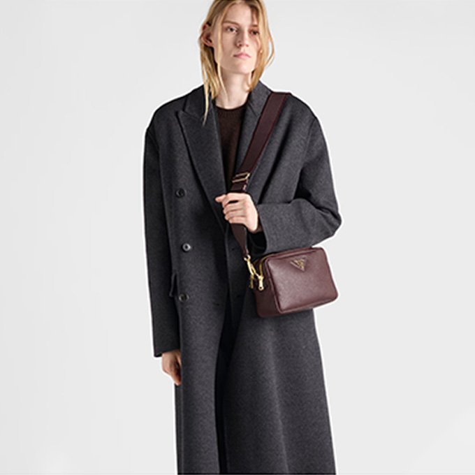 prada small grained leather shoulder crossbody bag #1bh082